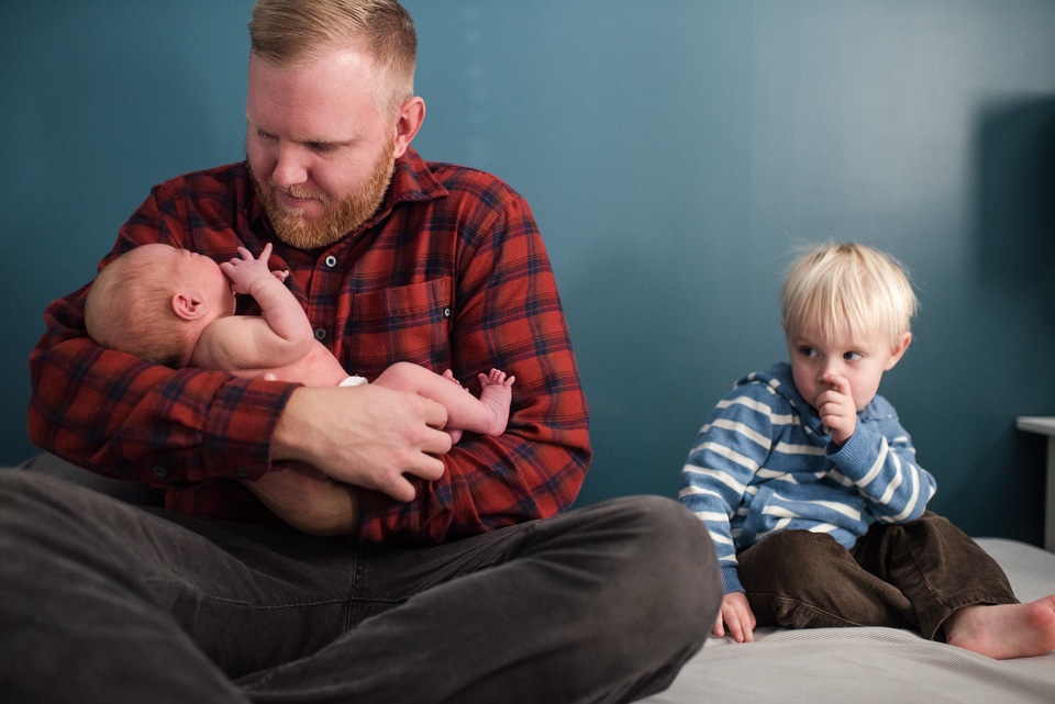 dad with two sons