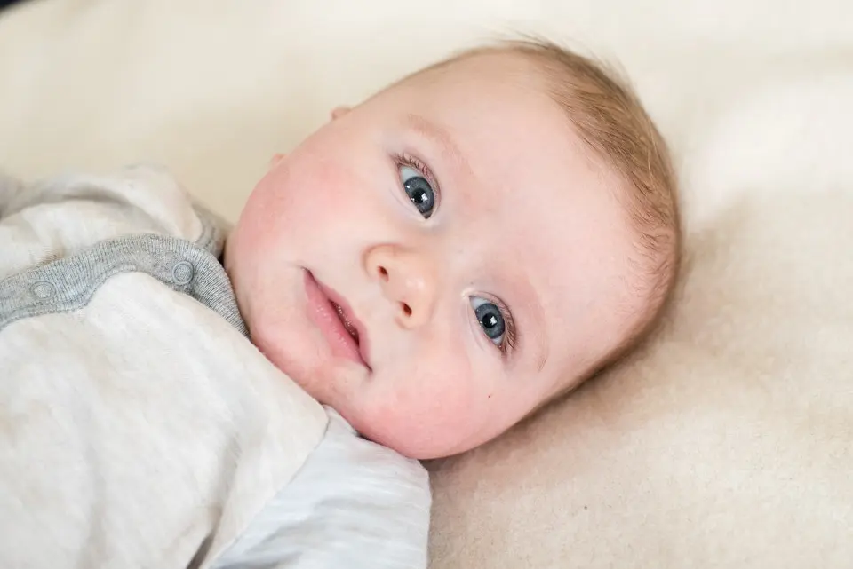 closeup of baby