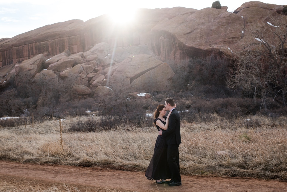 couple in red rocks