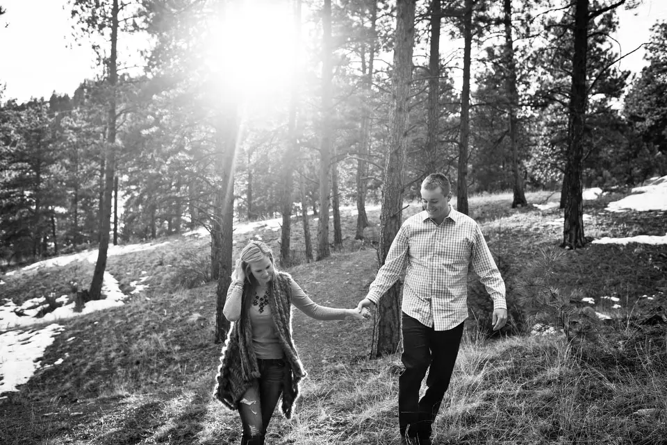 walking in the woods