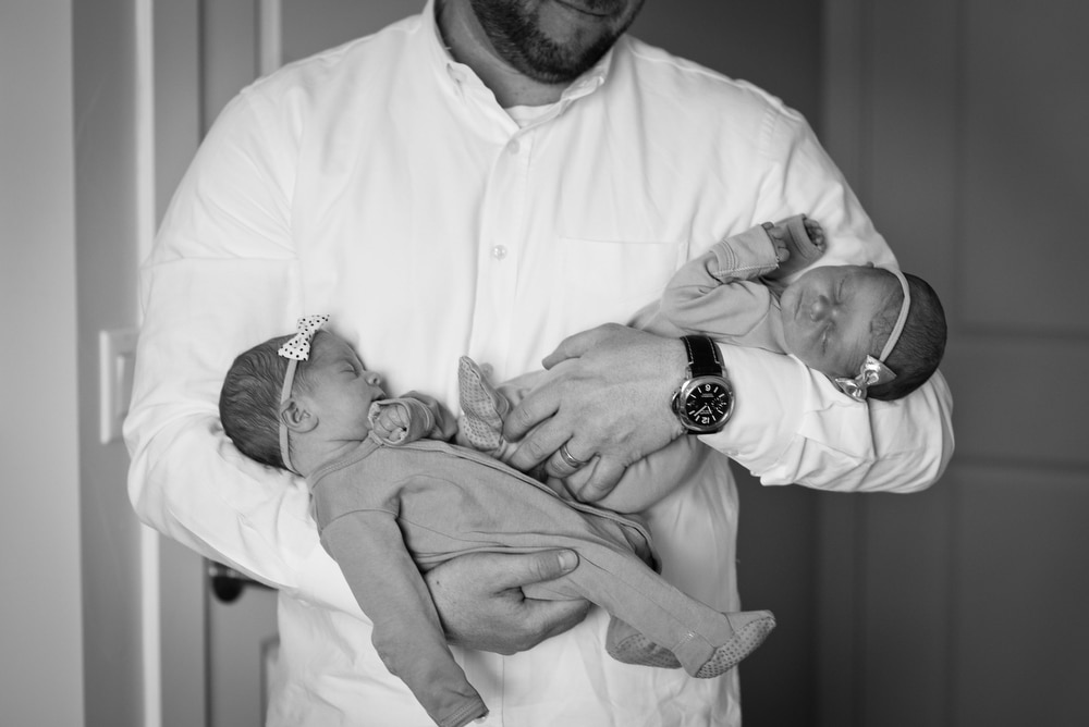 twin newborn portraits