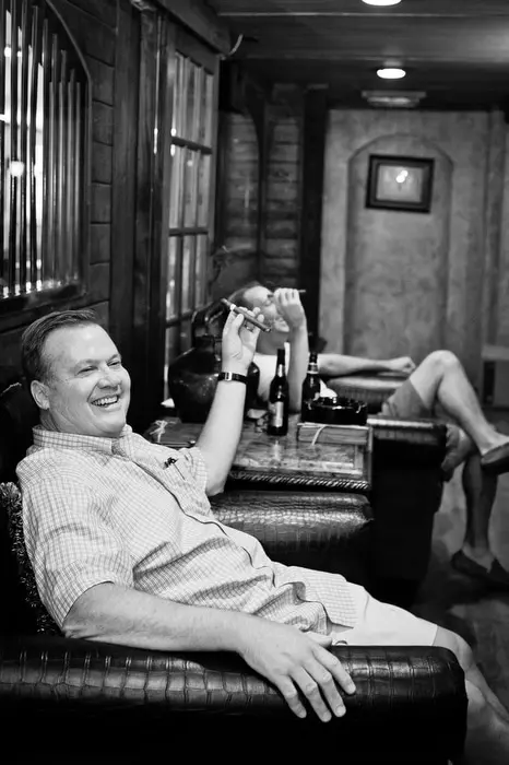 dad with cigar