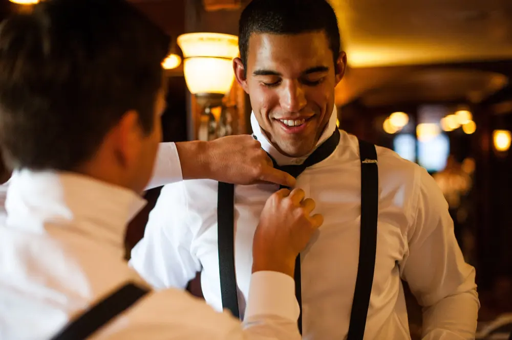 groom getting ready