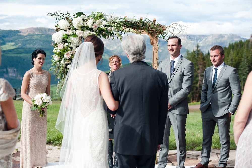 mountainside wedding