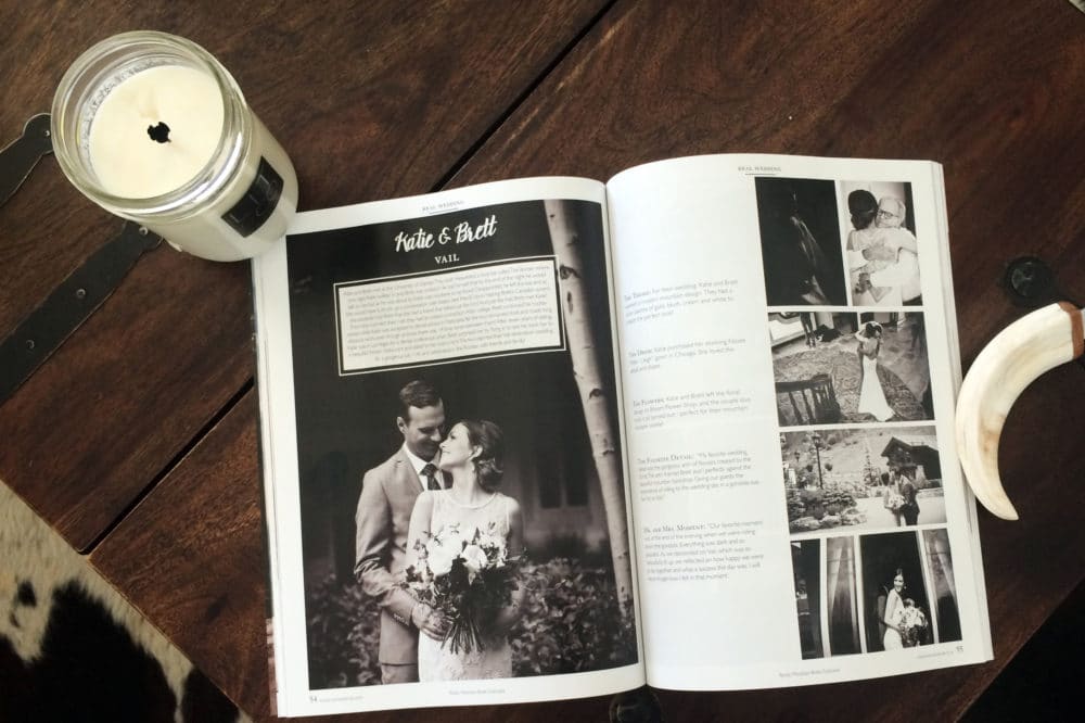 published wedding at The Tenth in Rocky Mountain Bride