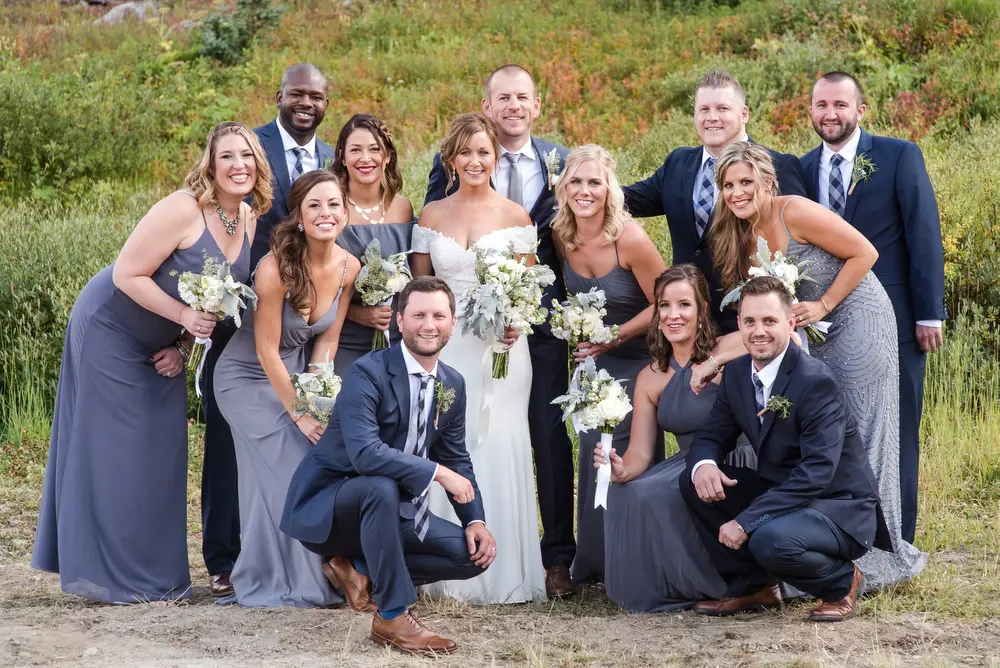 wedding party portrait breckenridge