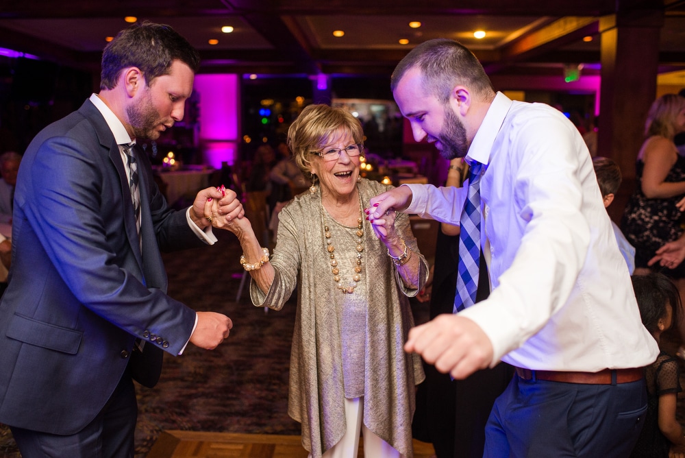 grandma dances at wedding reception
