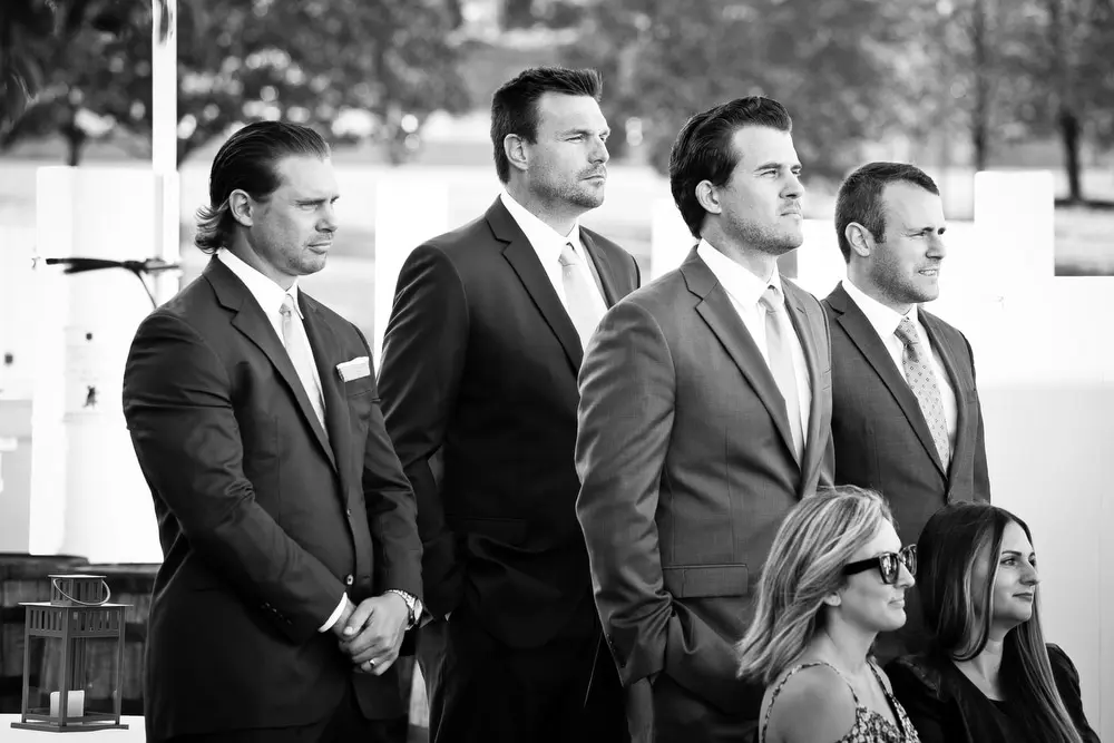 groomsmen at chicago wedding