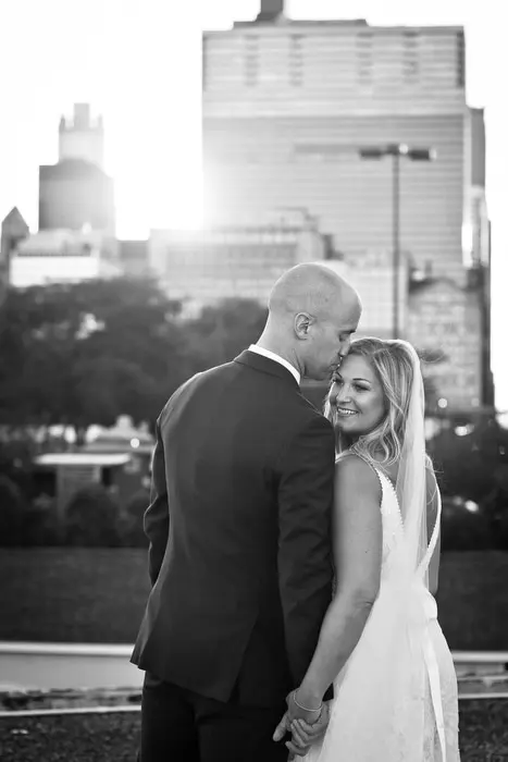 Chicago Yacht Club roof wedding portraits