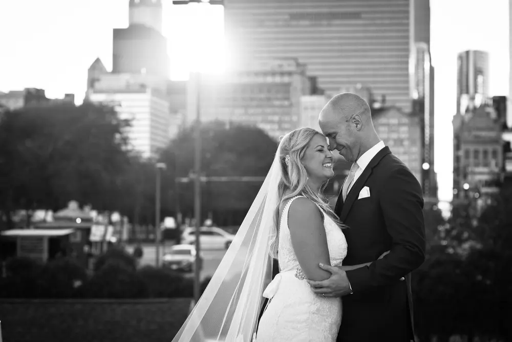 sunset portraits in Chicago