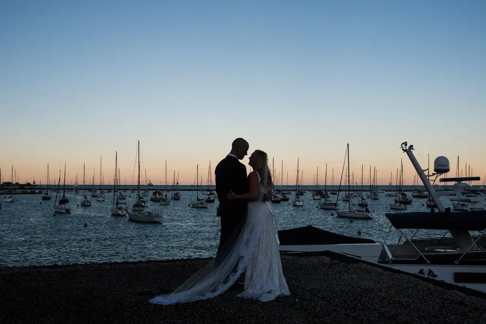 sunset portraits on Lake Michigan