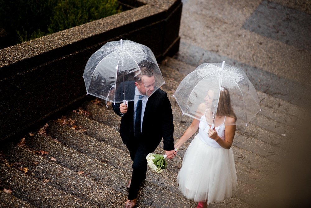 rainy washington dc wedding ceremony