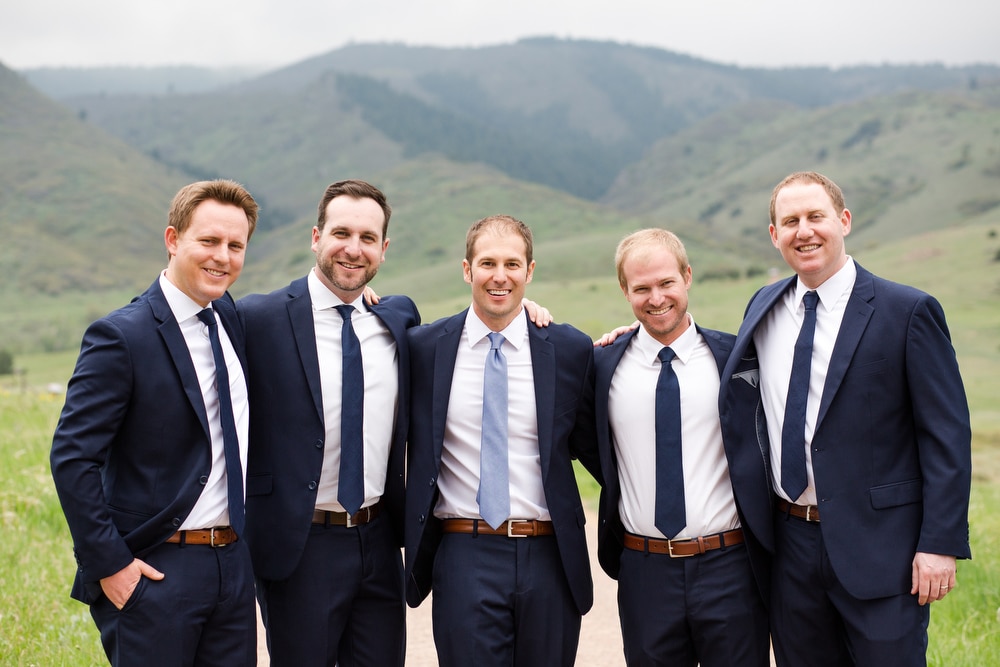 groomsmen at the manor house
