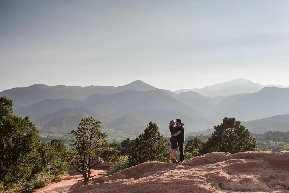 Garden of the Gods engagement portraits
