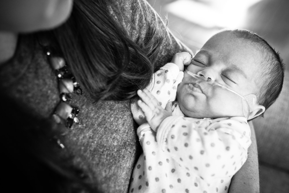 a baby sleeps during new preemie Newborn photography session