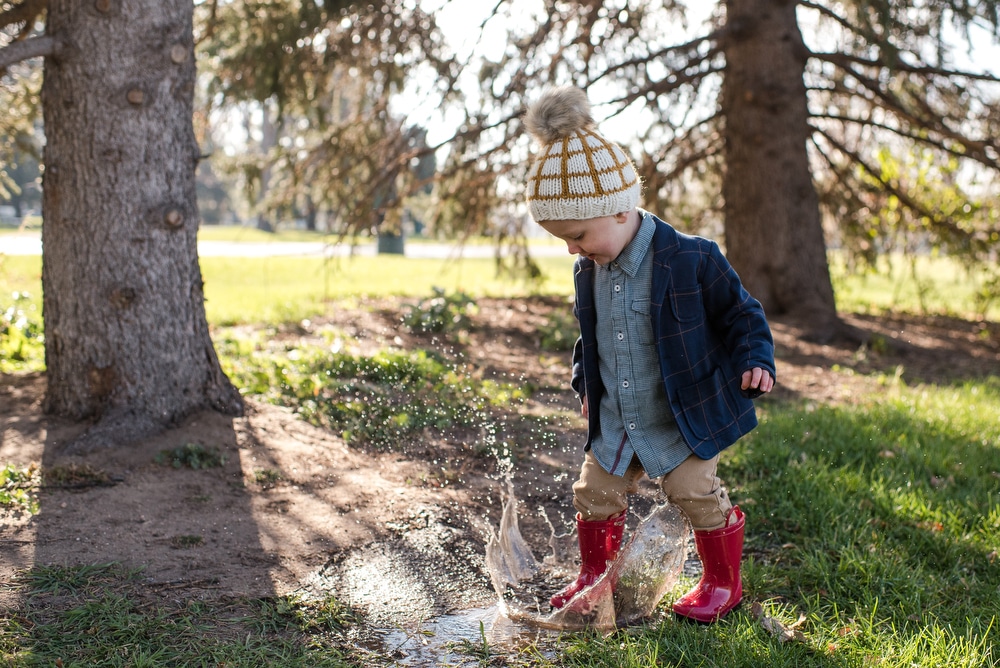 Jumping in Puddles at Wash Park