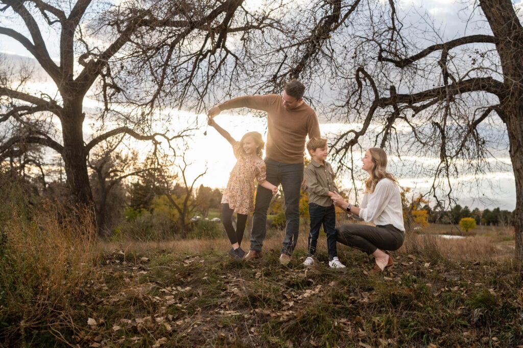 family portrait in Cherry Hills Village Denver